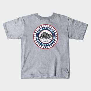 True Patriots Brake For Critters Kids T-Shirt